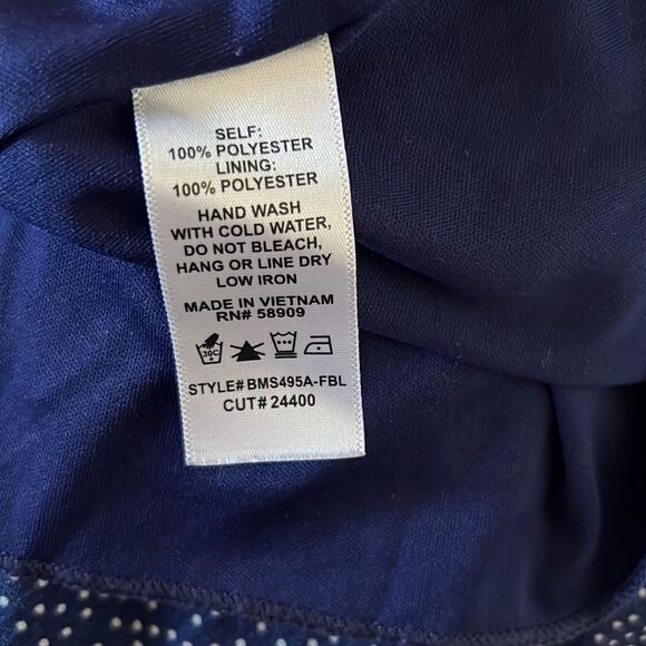 Cute mini skirt blue with white polka dots size medium - Picture 3 of 4